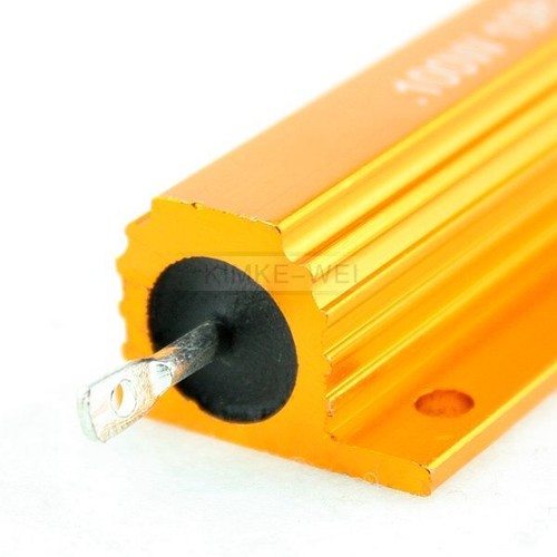 New 100W Watt 1/2/4/8/10 / Ohm Aluminum Housing Wirewound Resistor - Picture 6 of 6