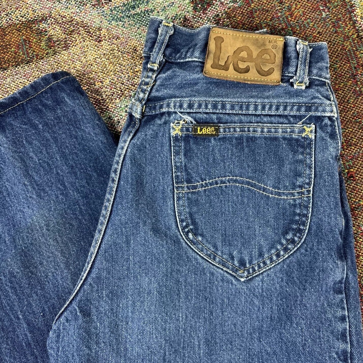 70s USA製 42 TALON Vintage Straight Pants Vintage Levis Selvedge Denim Jeans Talon 42 Zipper Sz 32