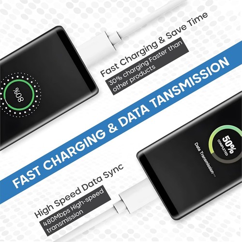 3-Pack Micro USB V9 Fast Charger Cable Data Charging Cord For Android Smartphone - Picture 2 of 4