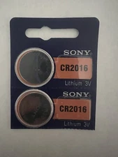 2pcs SONY CR2016 Batteries 3V Button Coin Cell Battery  EXP 2033
