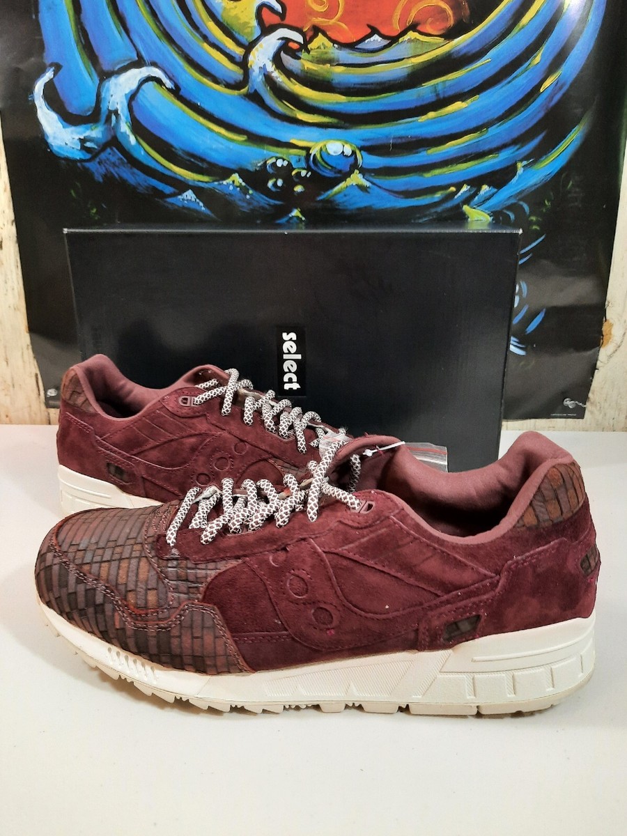 Saucony Shadow 5000 Bricks Shoes Men 14 Maroon Rouge Red Cream S70339-1 Saucony Shadow 5000 Bricks Sneaker Men main image 3