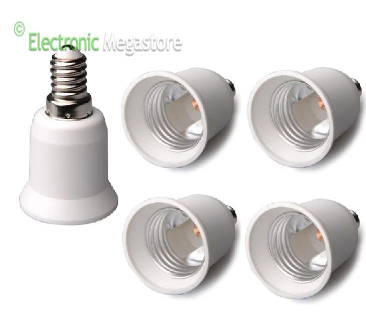 MRC ADATTATORE CONVERTITORE X LAMPADE DA E14 A E27 KIT DA 5 PEZZI
