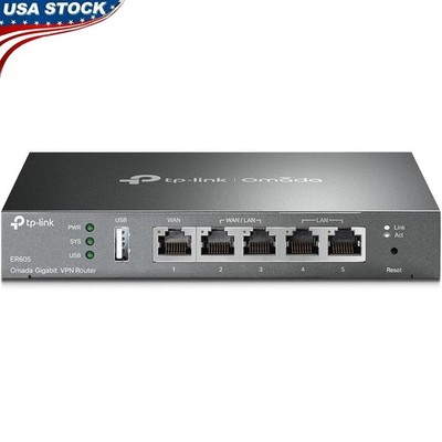 ER605 V2 Wired Gigabit VPN Router, Up to 3 WAN Ethernet Ports + 1 USB WAN