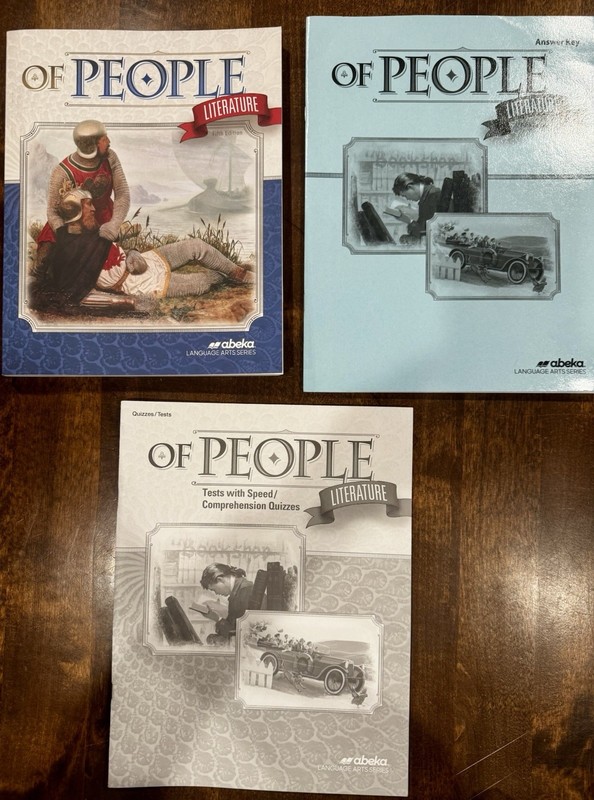 Abeka Of People Literature 7th Grade Textbook, Answer Key, Quiz/ Test Key