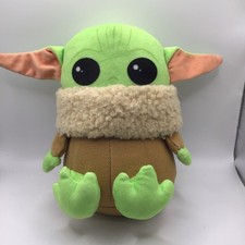 Star Wars Grogu Plush Baby Yoda Stuffed Animal Toy Squeaker Crinkle Ears 7"
