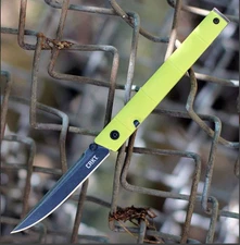 CRKT CEO Bamboo - Yellow GRN (3" 8Cr13MoV) CR7096YGK