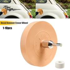 3.5'' Rubber Eraser Wheel Car Decal Remover For 3M Glue Remove Adhesive Sticker