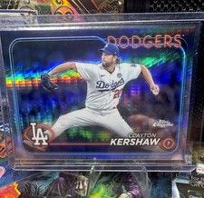 🔥2024 Topps Chrome - Rifrattore a prisma Clayton Kershaw🔥