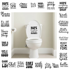 Home Toilet Sticker Vinyl For Bathroom Decal Sticker For Lid Sarcastic Hilarious