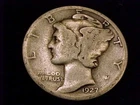 1927-D  Mercury Dime, Good Grade.