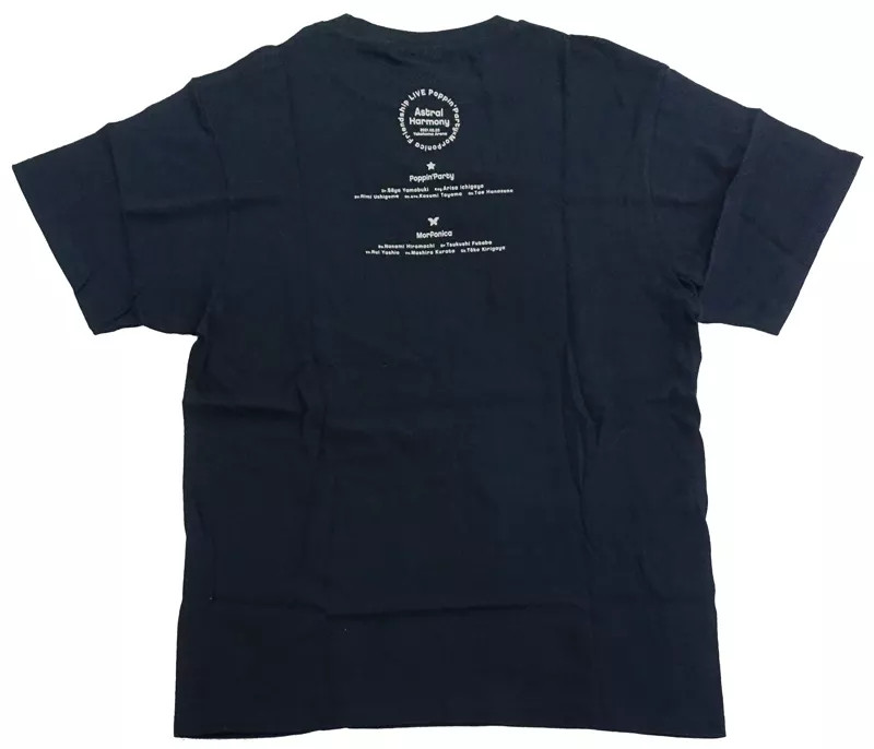 Clothing Logo foil print T-shirt Navy L size “BanG Dream!