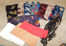 26-45 12 Vintage Retro Women's Rectangle Scarves Scarf Sarah Coventry Flowered