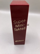 Wittner Super-Mini-Taktell Metronome - Ruby Red - Made In West Germany Vtg