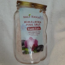 Lot of 2 Salt Range Himalayan Pink Salt Bath Salt 100% Naturally Pure 1lb , NEW