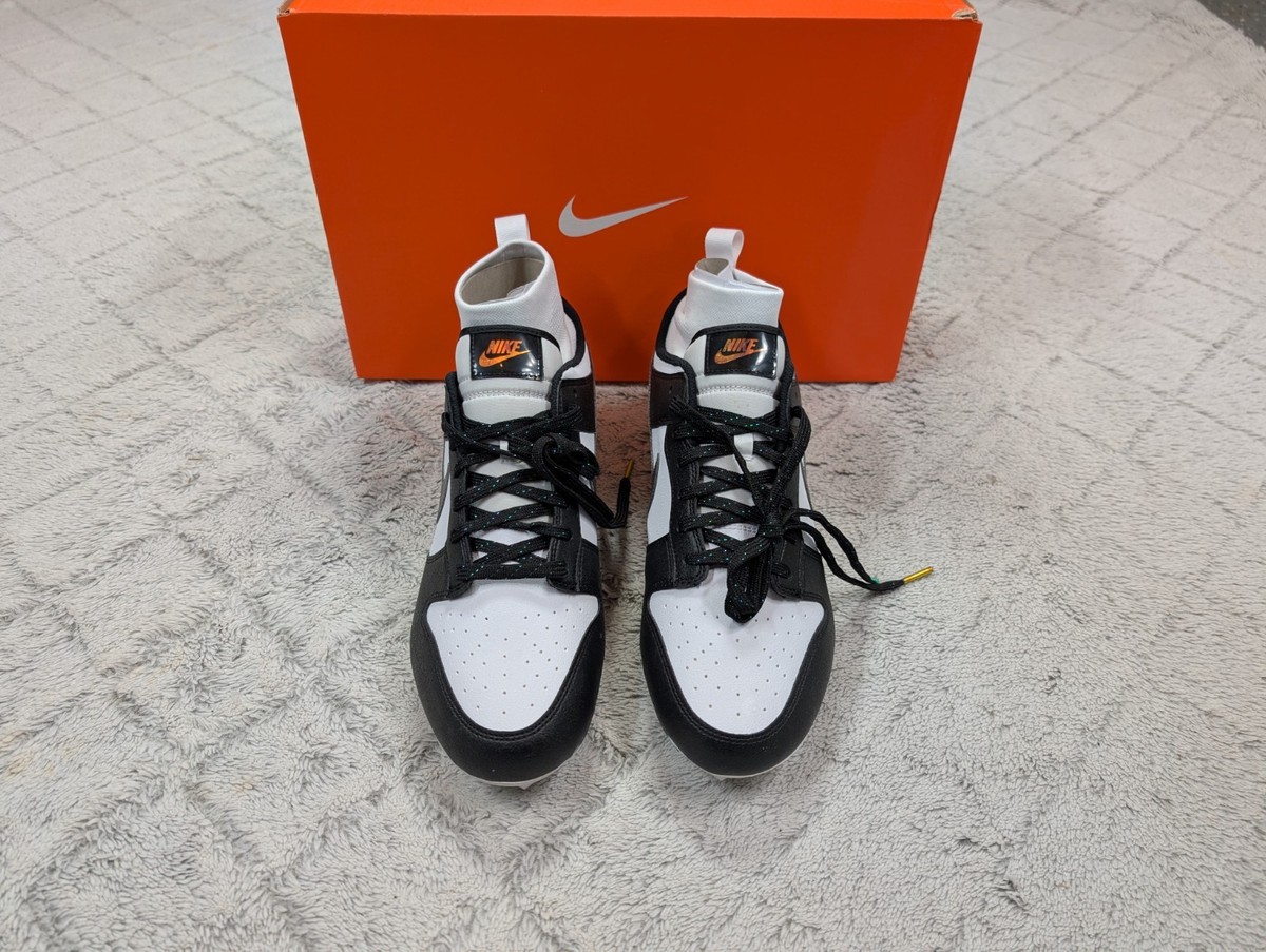 Nike Vapor Edge Dunk Football Cleats Panda Black Mens 11.5 DZ4890-001 New Nike Vapor Edge Dunk Football Cleats Black/White Panda Men main image 2