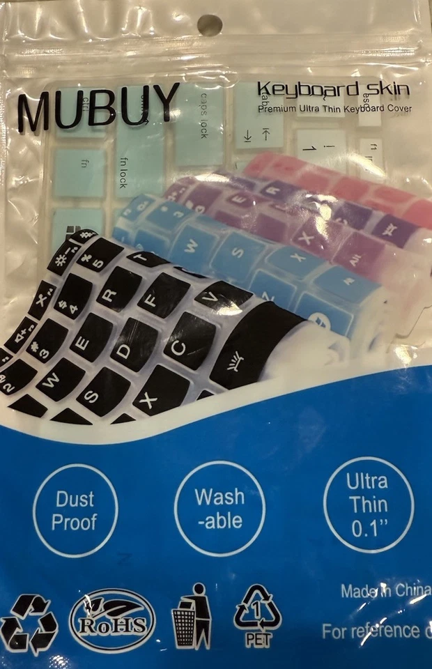 MUBUY Premium Ultra Thin Keyboard Cover-For 14” HP ProBook Notebook -Mint Green - Image 3 of 4