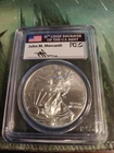 2015 Silver Eagle MS70 First Strike John Mercanti Signed