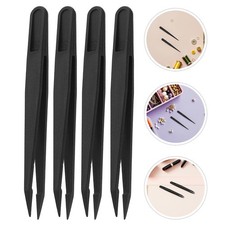 30 Pcs Plastic Tweezers For Beads Crafting Jewelry Making And Preschool
