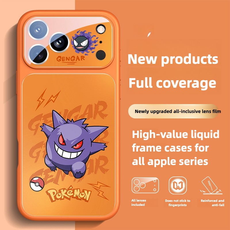 Anime Gengar Phone Case For Apple iPhone 17 16 15 14 13 12 11 Plus Mini Pro Max