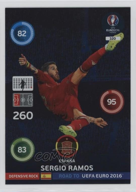 2015 Panini Adrenalyn XL Road to UEFA Euro 2016 Defensive Rock Sergio Ramos 0jf5