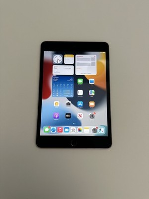 Apple iPad Mini 4 128GB Great Condition 100% Batt Health Space Gray WiFi