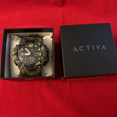 Activa X Invicta BlackOps Digital Mens Watch 56mm Camouflage Green