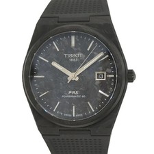 TISSOT PRX Powermatic 80 Men's Watch 40mm Black Dial Automatic Winding Used