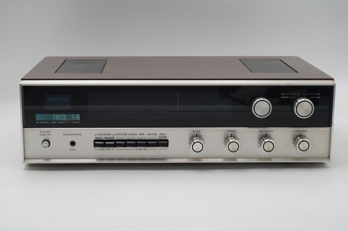 Vintage KLH Model Seventy-Two AM/FM Solid‑State Stereo Receiver Wood Cabinet