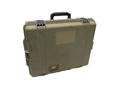PELICAN/HARDIGG SUREFIRE HELLFIGHTER CASE TUFF BOX - NO FOAM - TAN- 24.5x20x8.5