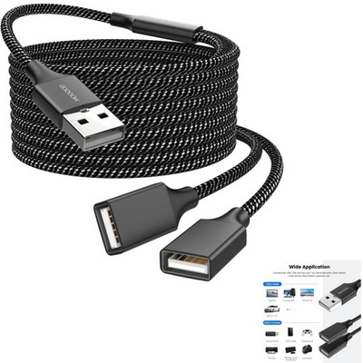 USB Verlängerungskabel, USB Splitter, USB-A, Daten Übertragung, 2m