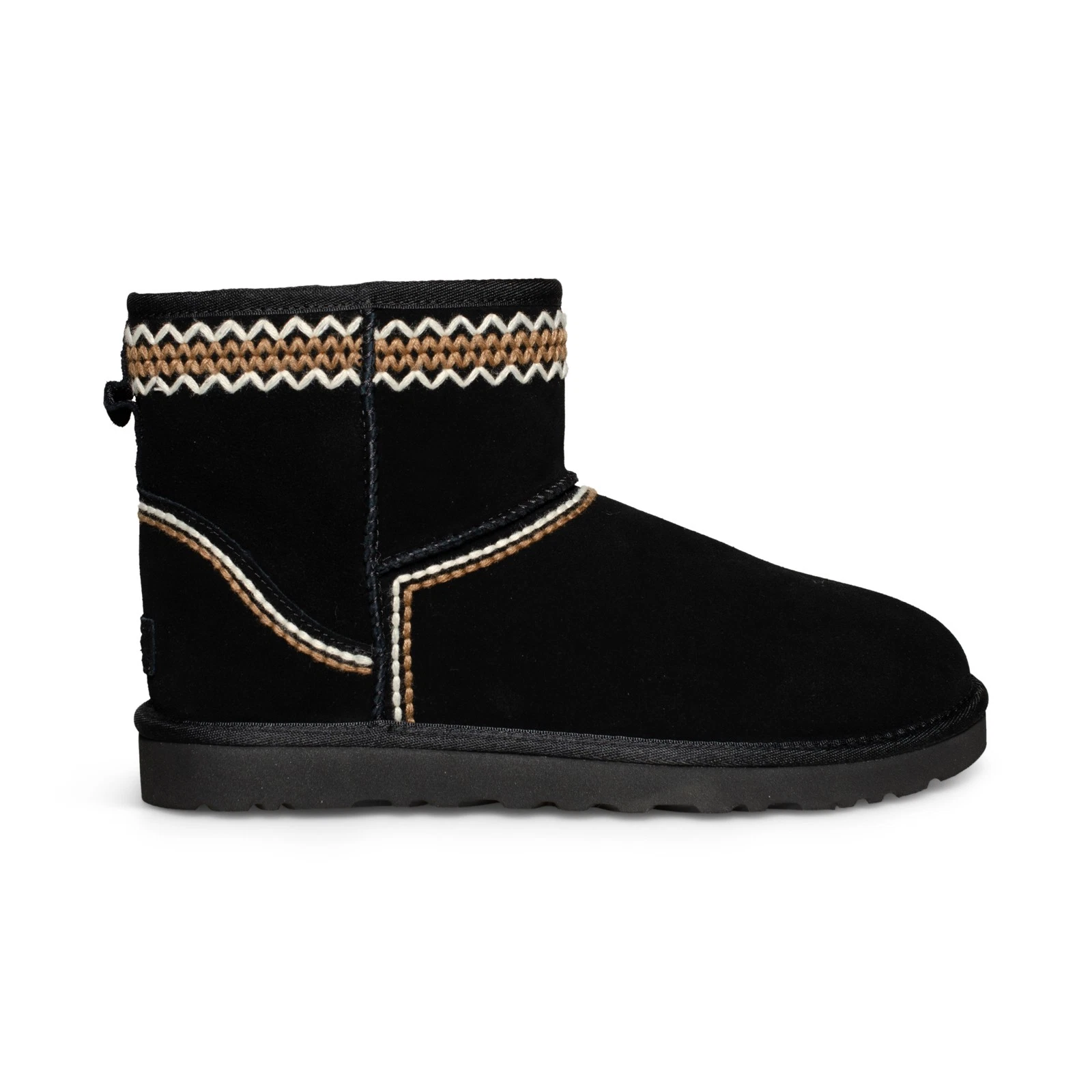 UGG CLASSIC MINI ATHERSON BLACK SUEDE WOOL ANKLE MEN'S BOOTS SIZE US 10/UK 9 NEW
