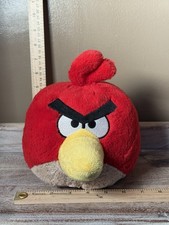 Angry Birds Red Bird 8" Plush Stuffed Animal Commonwealth 2010 Medium No Sound