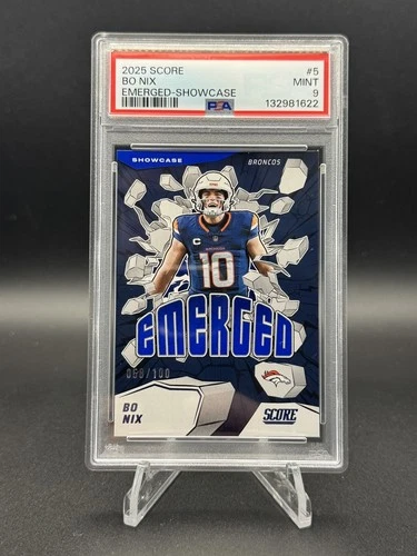 2025 Panini Score BO NIX Emerged Blue Showcase /100 PSA 9 #5
