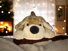 Vintage Patrick The Pup Plush 20" Tan Brown Puppy Dog Fao Schwarz Stuffed Toy