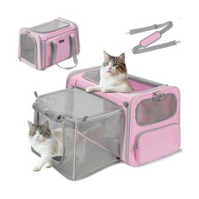 Expandable Cat Carrier, Airline Approved Soft Sided Pet Carrier for Cats  Sm...