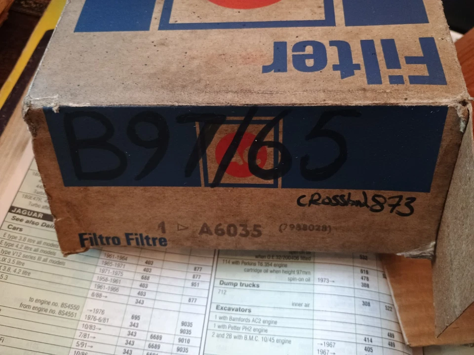 NEW OLD STOCK AIR FILTER - FITS: ROVER P4 & JAGUAR 'S' TYPE / 340 / 420 / 420G - Image 2 of 4