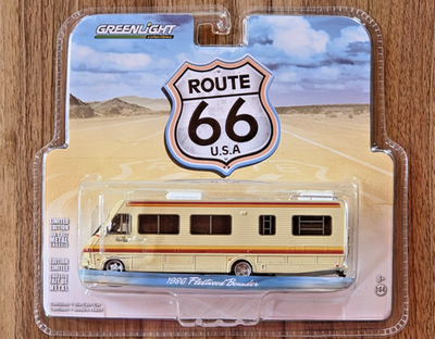 GREENLIGHT 1/64 1986 FLEETWOOD BOUNDER MOTORHOME ROUTE 66 U.S.A.