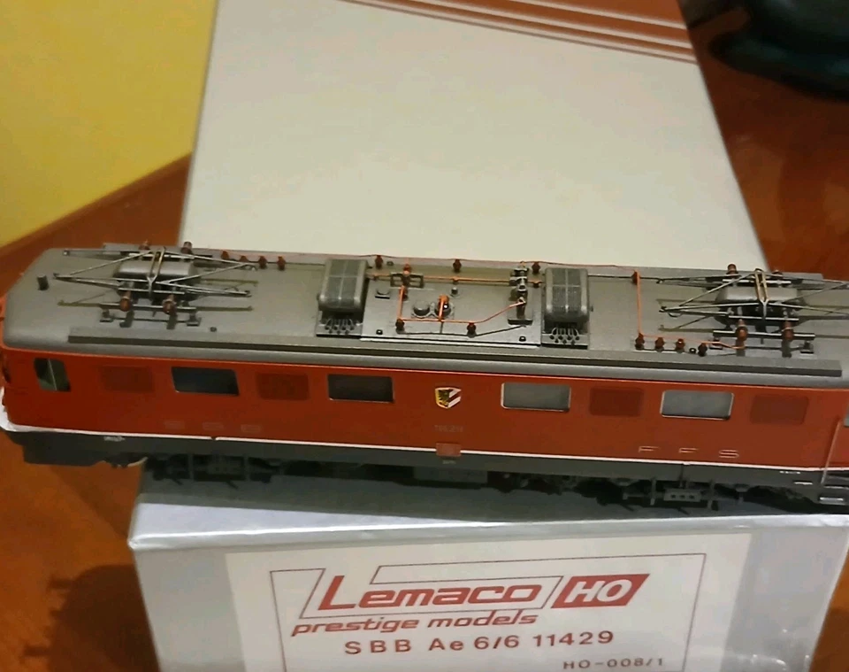 LEMACO LOCOMOTORE ELETTRICO Ae 6/6 -11401-SBB ART HO - 008/1 TOP - Immagine 3 di 4