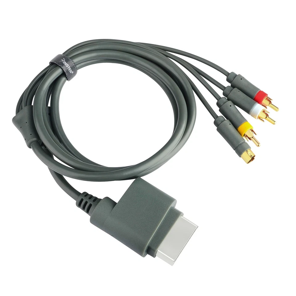 NEW S Video Composite AV RCA Cable Cord for Microsoft Xbox360 TV Game - Image 2 of 3