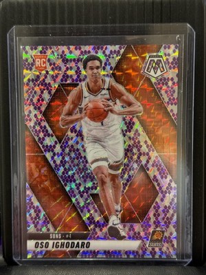 2024-25 Mosaic #221 Oso Ighodaro RC Purple Snakeskin 'Kobe Tribute' Prizm 20/24