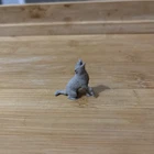 Marx Howling Wolf Arctic Animal Vintage Gray Plastic Playset Figure