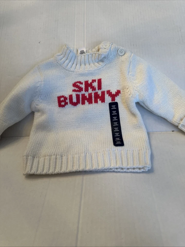 Neu Baby Gap Baumwolle Ski Häschen Pullover 3-6 Monate