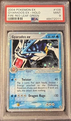 2004 Pokémon EX FireRed & LeafGreen 109 Gyarados EX Holo PSA 9 Mint