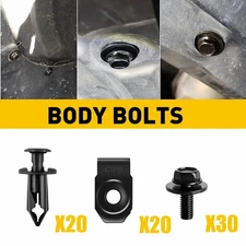 U-nut Clips For Engine Under Cover Splash Shield Guard Bumper Fender Body Bolts