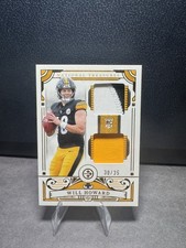 2025 Rookie Will Howard Double Patch National Treasures Steelers /35 🔥🔥🔥🔥