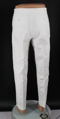 DIOR HIGH WAIST CHINO TROUSERS MENS PLEATED IT 48 / UK 32 WHITE RRP £1200 AD - Picture 3 of 10