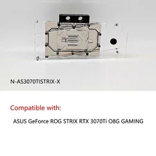 Granzon GPU Water Cooling Block For ASUS ROG STRIX RTX 3070Ti O8G GAMING