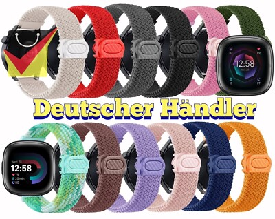 Nylon Sport Armband für Fitbit Versa 4 / 3 / Sense / Sense 2, Band,Watch Strap