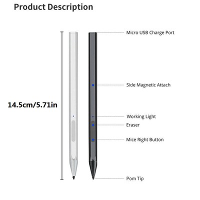 Tablet Stylus Pen Replace For Microsoft Surface Pro 3 4 5 6 7 Go Pro X Book US