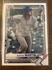 2021 Bowman Prospect 1st Paper Austin Martin #BP-87 Blue Jays Rookie Rc